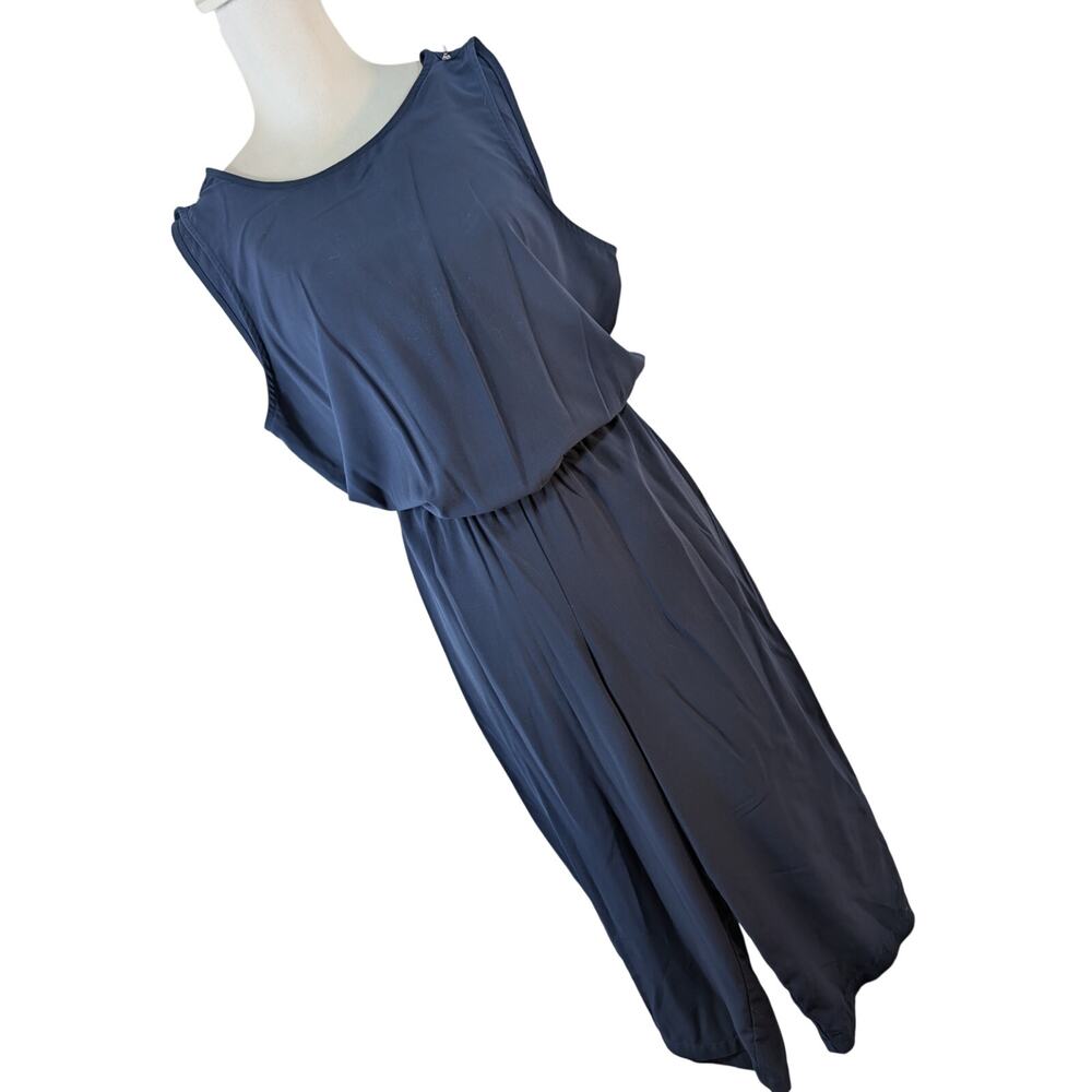 CAROLINA BELLE, MONTREAL! NAVY BLUE POCKETED 1 PC JUMPSUIT, ONESIE, ROMPER! SZ 8